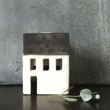 No 85 Porcelain Tea Light House  by East of India